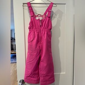 Girls iGrow Obermeyer size 5 pink bib pant for #skiing #snowboarding
